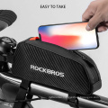 Black Bag Bicycle Accessories Bicycle Front Tube Rack Front Pocket Waterproof Bicycle Bag Large Capacity